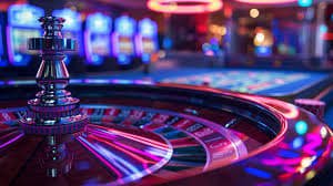Live blackjack table with professional dealer at palapa